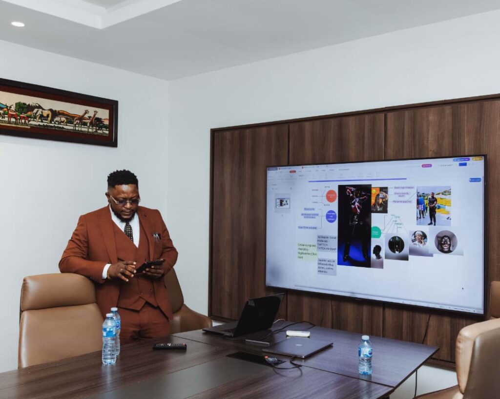 Drtonez, leading a Music Roll out and cross over partnership strategy session.